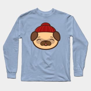 Beanie Pug Is Kawaii And Cute Long Sleeve T-Shirt